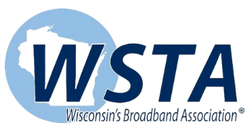 A green background with the wsta logo in blue.